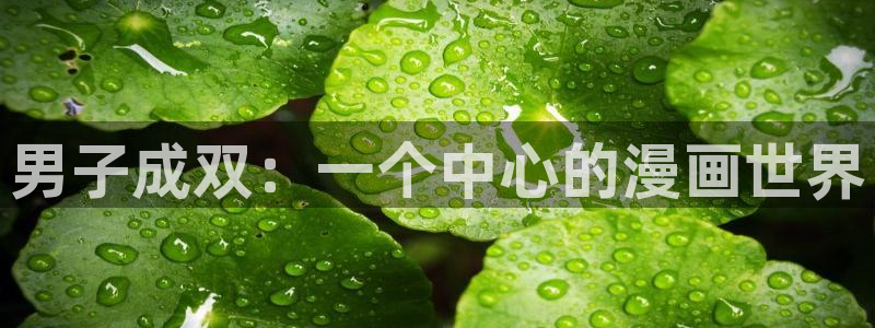 沁你入怀免费下拉式奇漫屋：男子成双：一个中心的漫画世界